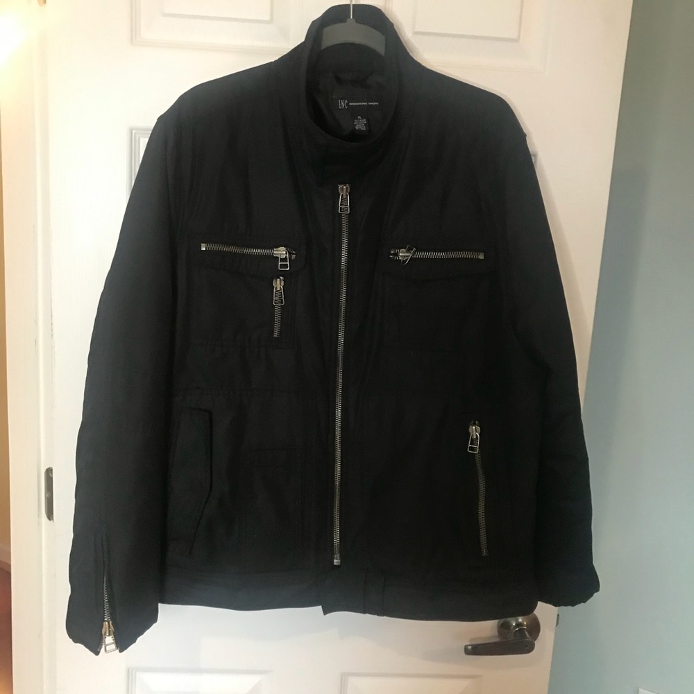 Mens INC International Concepts Black Jacket - XL